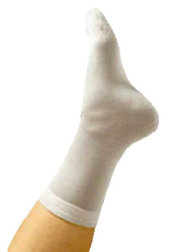 Silke strømper hvid 75% silke 25% spandex