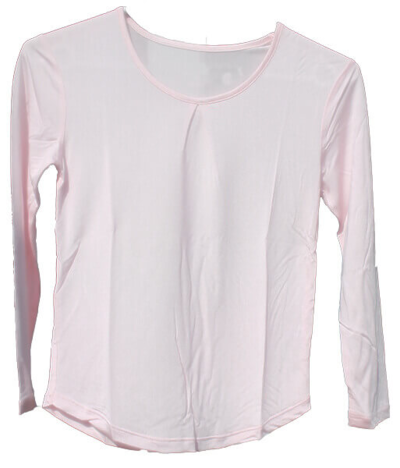 Silke tshirt lange ærmer pige 100% silke