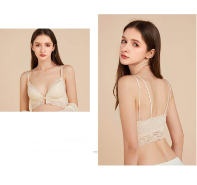 Silke-Blonde BH , 100% Silke