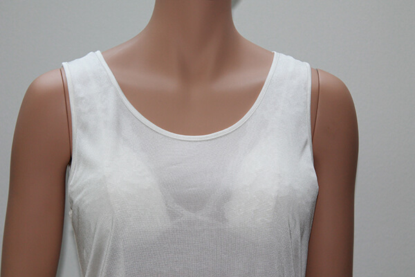 Silke tanktop hvid 100% silke