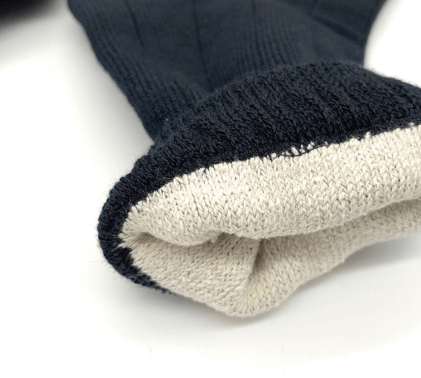 Dobbeltstrikket sokker kvalitet med silke indvendigt