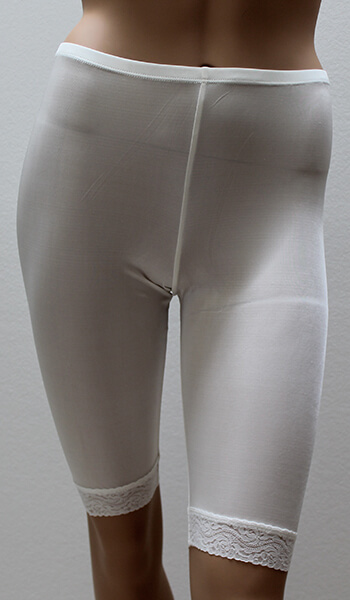 Silke Trusser lange ben - Hvid