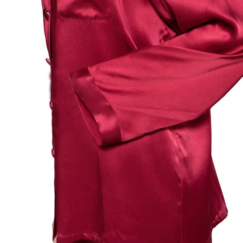 Silke pyjamas Vinrød, 100% silke