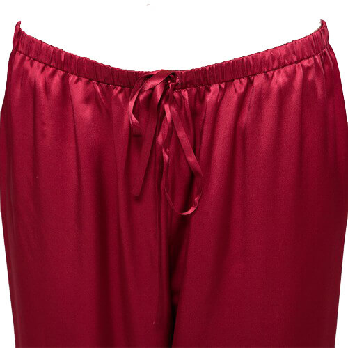 Silke pyjamas Vinrød, 100% silke