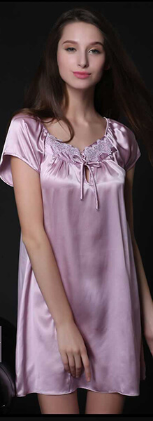 Silke natskjorte 100% silke