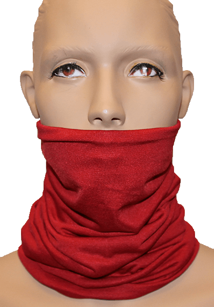 Silke Halsvarmer rød, 100% Silke 67cm lang