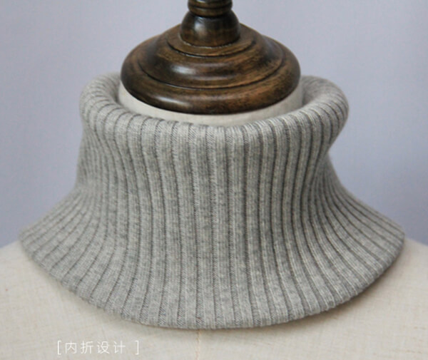 Silke-cashmere halsvarmer, halsedisse grå