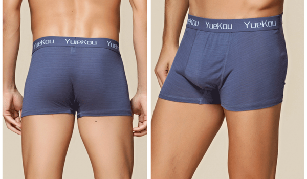 Silke Boxershorts 100% silke Blå