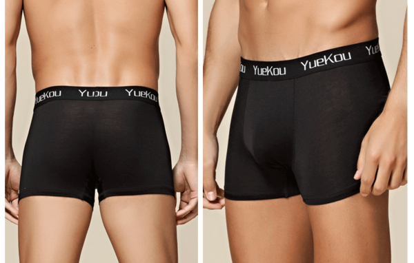 Silke Boxershorts 100% silke Sort