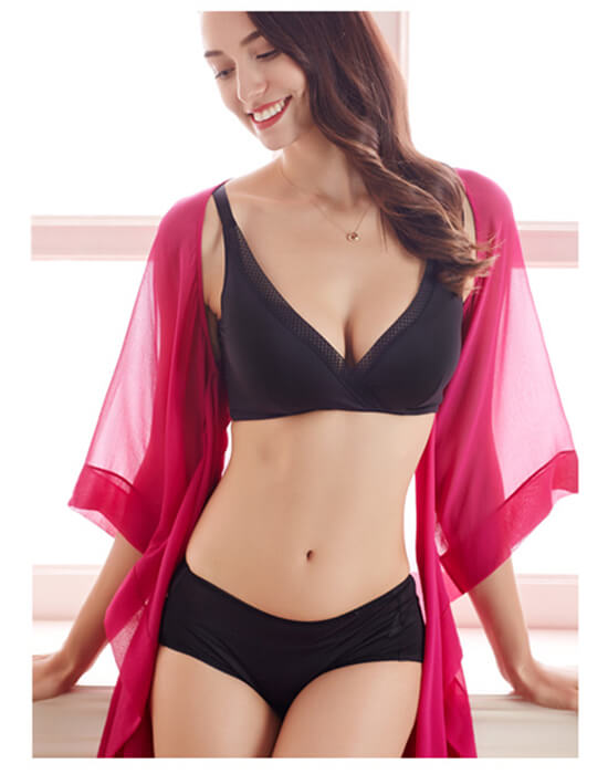 Silke BH 100% silke m. fyld