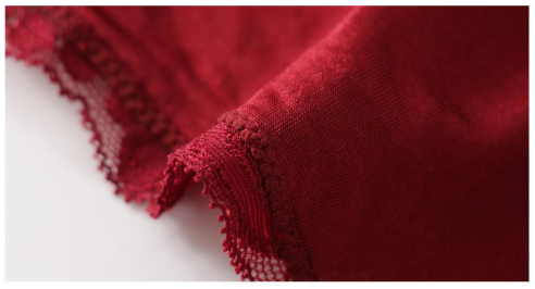 100% silke blonde BH top Vinrød