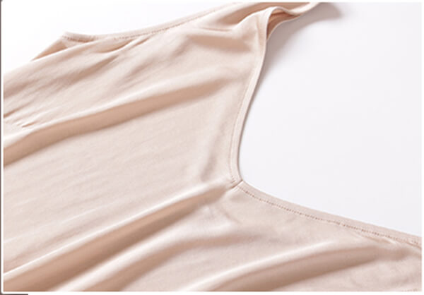 Silke Underkjole, 100% strikket silke, front