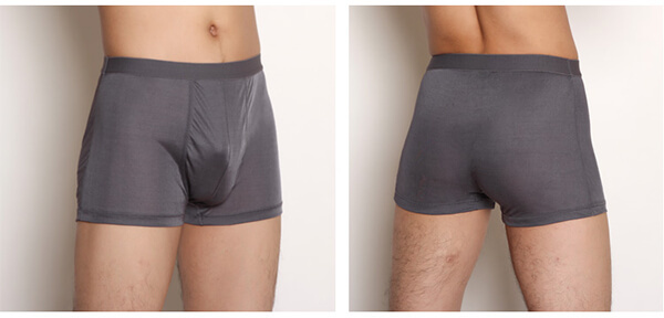 SilkeBoxershorts 100% silke, Graa