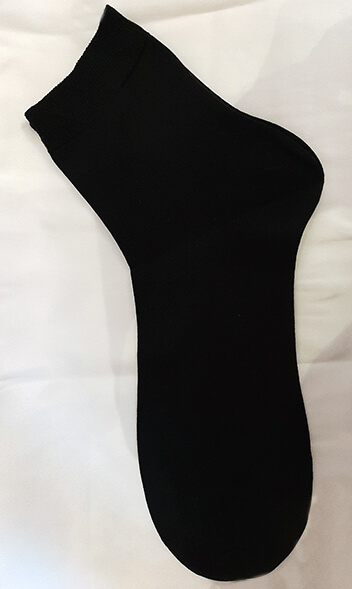 Silke strømpe kort, sort
100% Silke