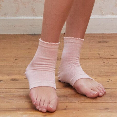 Spa HælSupporter 50% silke,  Velegnet til ru hæle og ømme led