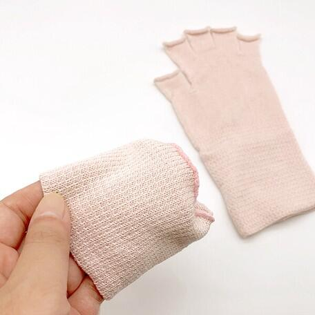 Silke fingerløse handsker