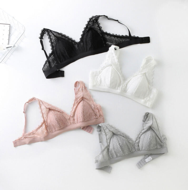 Blonde-bh Mulberry Silk Bralettes med justerbar strop