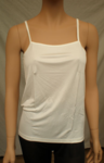 Silke top-camisole hvid