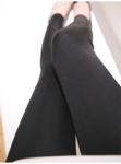 Silke leggings sorte, 100% silke