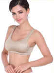 Silke Elastisk BH Top, 100% silke