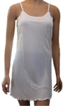 Silke underkjole strikket, 100% silke jersey, farve hvid str. S-M-L-XL