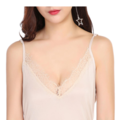 Silke jersey chemise 100% silke, farve skin