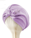 100% Silke Turban sovehue Lilla