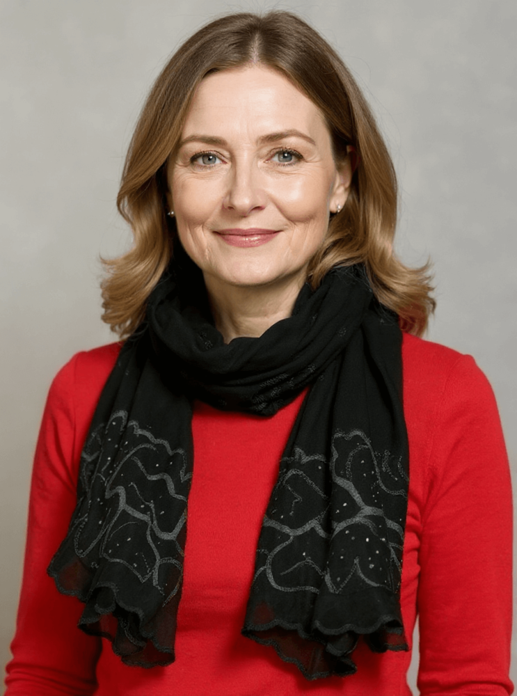 Silke Tørklæde Broderi
