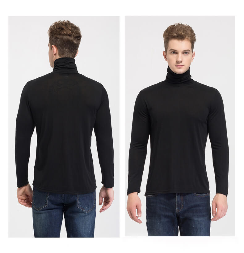 Silke-Cashmere Rullekravebluse