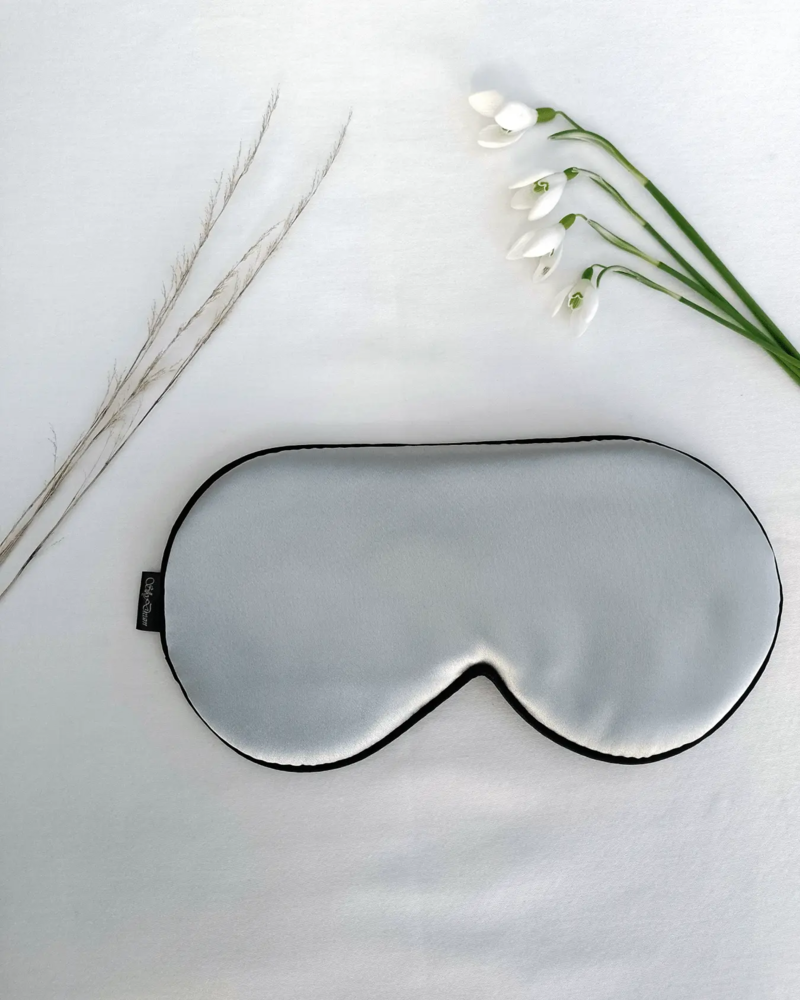 Silke Sovemaske Grå Justerbar